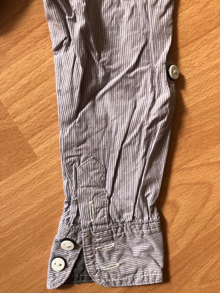 Jolie blouse/tunique/chemise OKAÏDI à rayures T. 3 ans/94 cm fille TBE - photo numéro 4