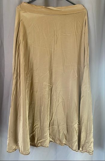 Jupe longue »Natacha »satinée doré 