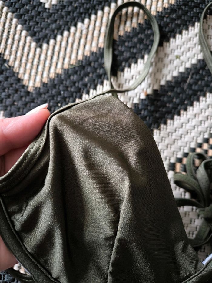 Haut de maillot de bain kaki taille 40 neuf - photo numéro 2