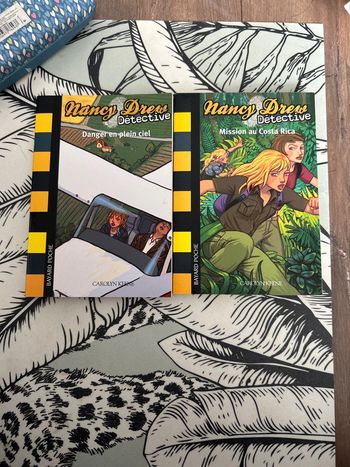 Lit de 2 livres Nancy drew détective