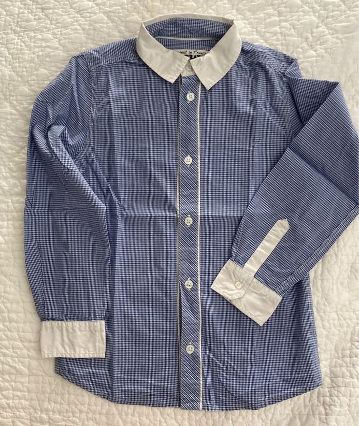 Chemise vichy bleu cérémonie Best Way 8 ans - photo numéro 2
