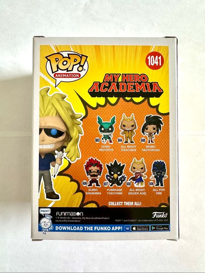 Figurine Funko Pop All Might numéro 1041 My Hero Academia 2021 Fall Convention - photo numéro 3