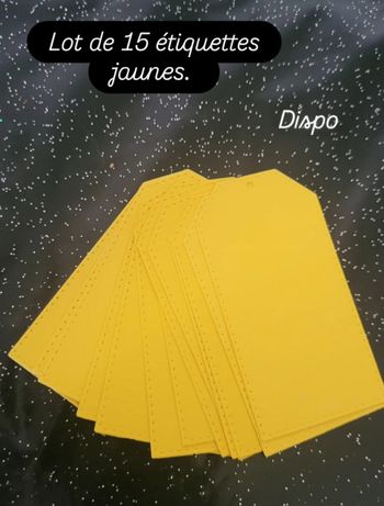 Etiquettes jaunes