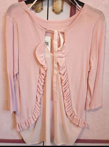 Pull tunique neuf🏷 rose T.38/40