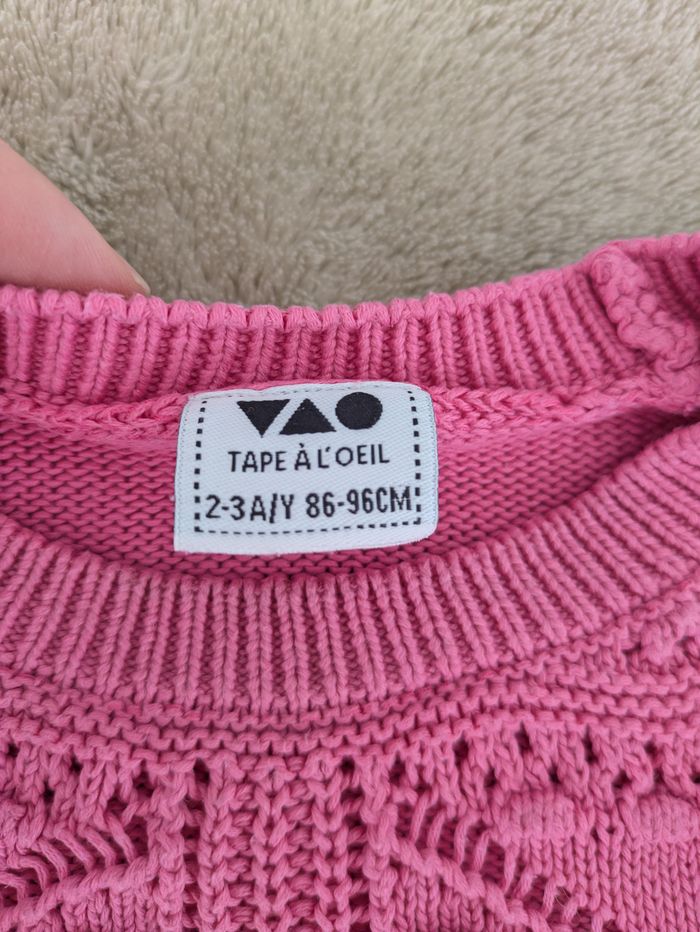 Magnifique Pull Rose Fushia Tape à l'Œil - photo numéro 2