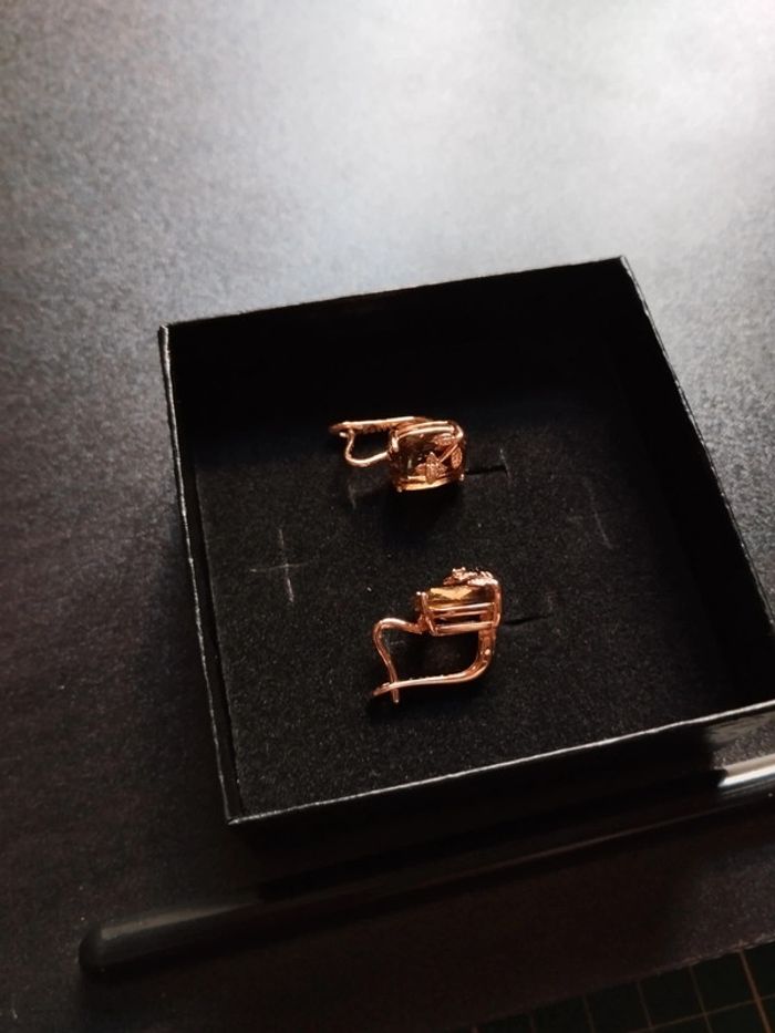 Boucles d'oreilles vintage avec coffret cadeau - photo numéro 5