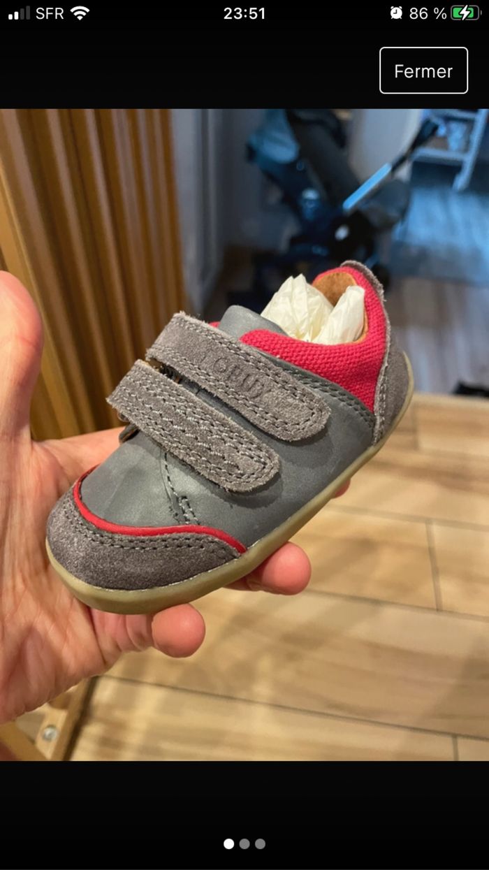Baskets Bobux taille 18