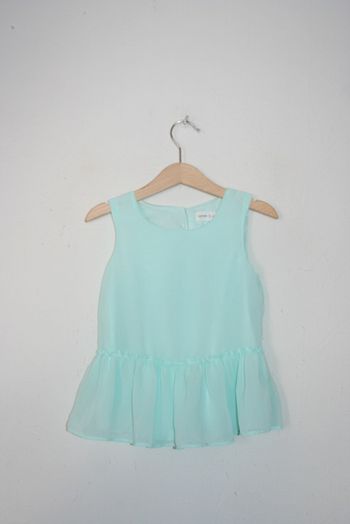 Blouse sans manche vert d'eau Lefties 5-6 ans