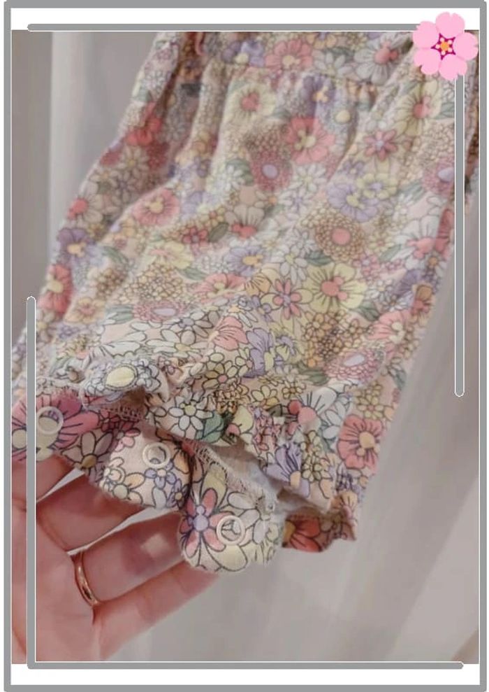 Combinaison été fleurie Minnie 9 mois - photo numéro 3