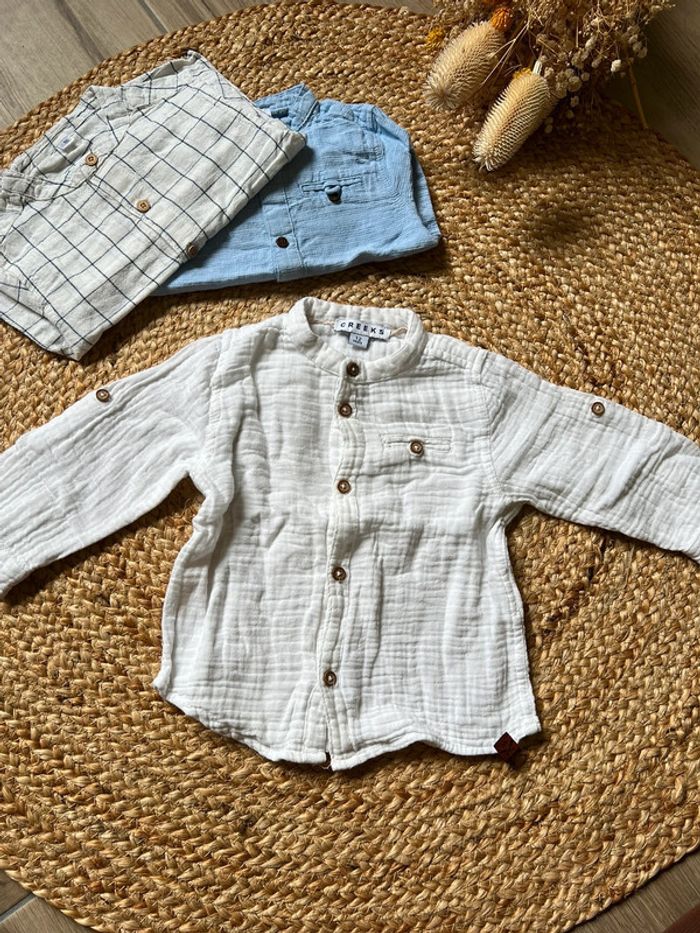 Lot chemises 12m