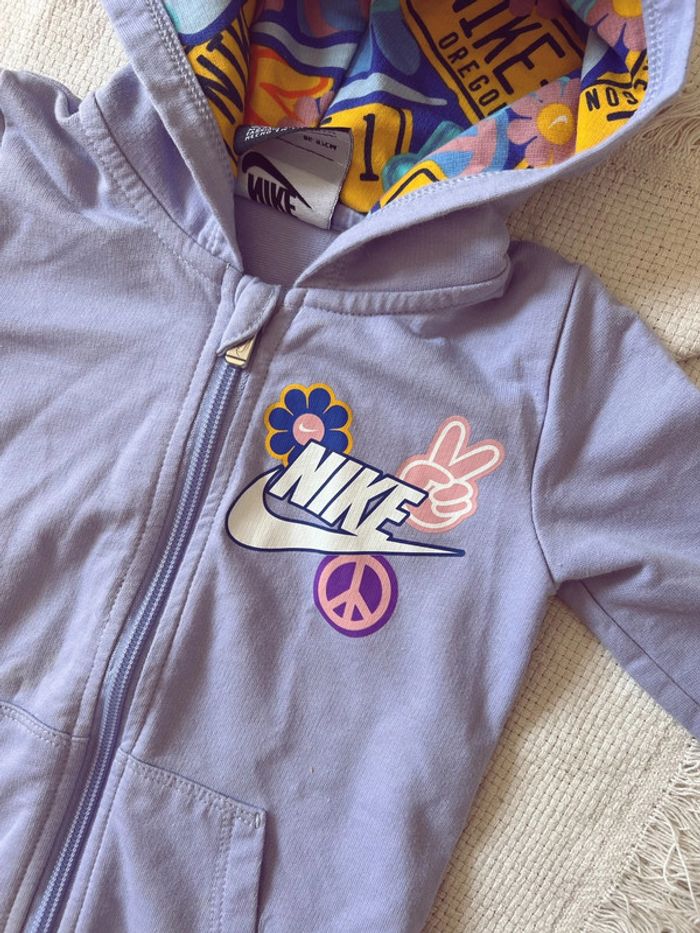 Combinaison à capuche Nike violet et multicolore 18 24 neuve - photo numéro 4