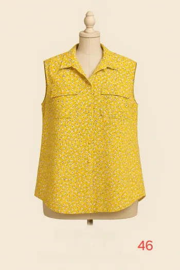 Chemisier fluide sans manches T46 La Halle