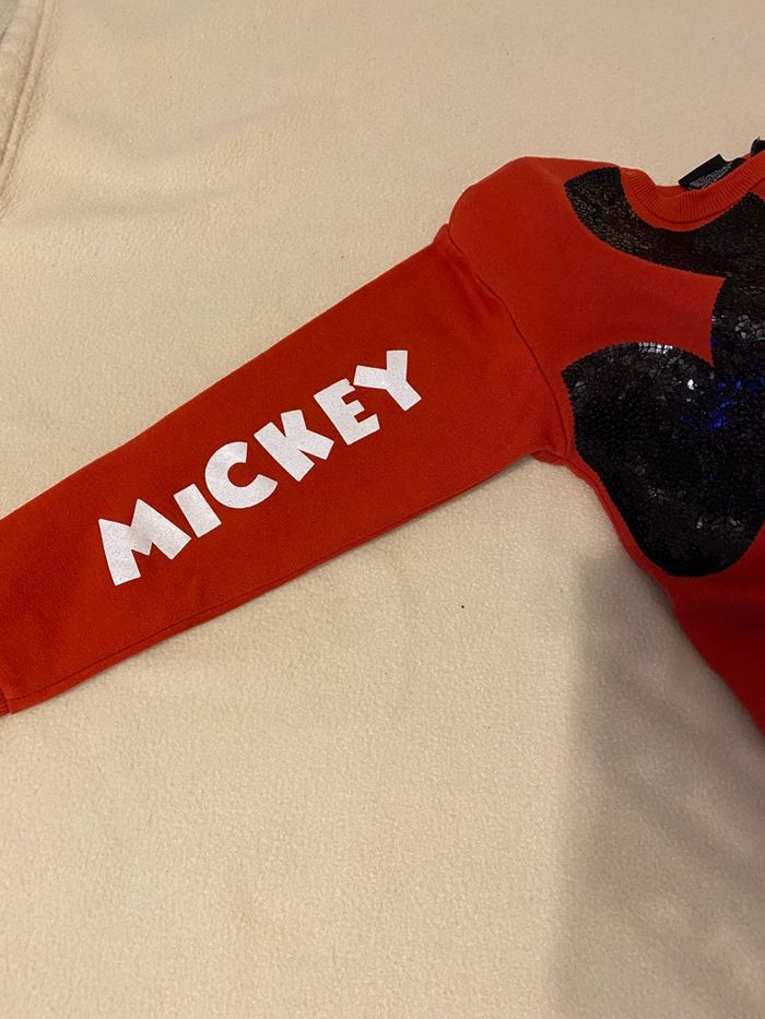 Pull crop top Mickey – Taille 9-10 ans – Primark - photo numéro 3