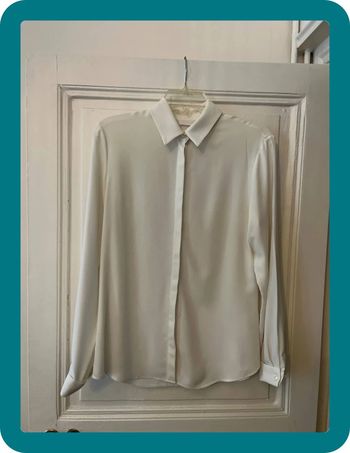 Chemise Sagane acétate offwhite taille 38 - Anne Fontaine