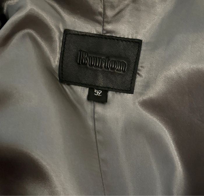 Blazer en cuir noir, très classe en taille 52 la marque Burton - photo numéro 4