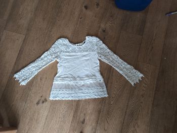 Tee shirt manches longues brodées ikks 16 ans