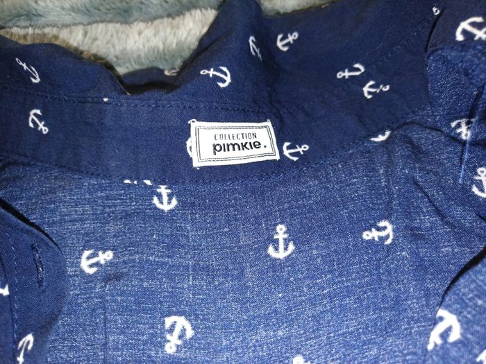 Chemisier bleu motif ancre marine Pimkie S - photo numéro 2
