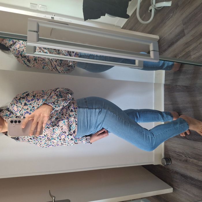 Chemise à motif floral multicolore pour femme - à maches longues - Taille S - NEUF - photo numéro 4