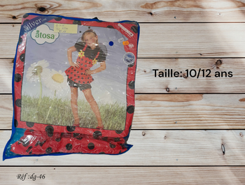  Déguisement 10/12 ans coccinelle - neuf (dg-46) 