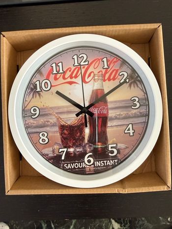 Horloge murale coca cola 20cm