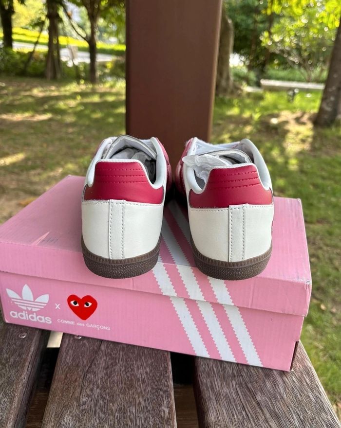 Adidas Samba X Comme Des Garçons Rose Taille 39 - photo numéro 4