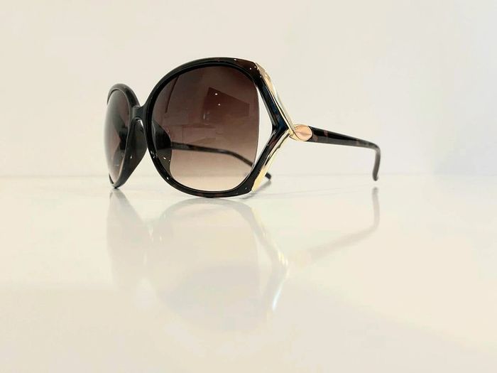 Lunette de soleil femme marron masque verres dégradés UV protection catégorie 3