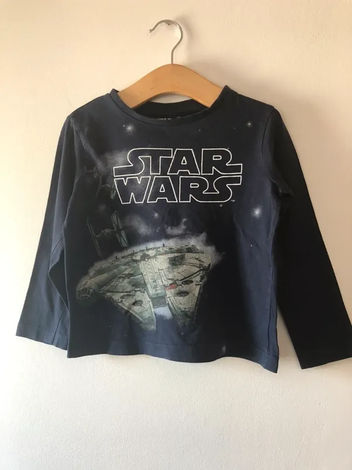 Tee shirt Star Wars manches longues 4 ans