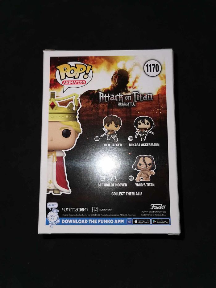 Figurine Funko Pop / Queen Historia N°1170 / Attaque Des Titans / 2022 Summer Convention Limited Edi - photo numéro 3