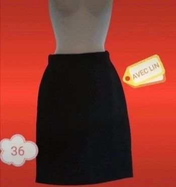 Jupe hiver avec lin femme 36