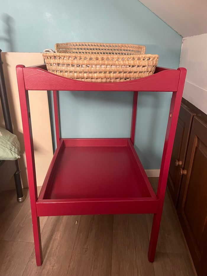 Table à langer + panier en osier - photo numéro 3