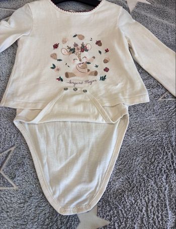 Bodie blouse 36 mois fille sergent major James a dit