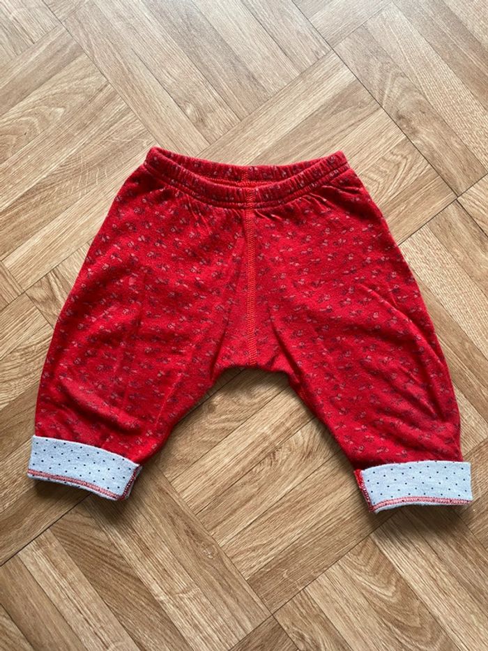 Pantalon sarouel rouge taille 12 mois vintage - photo numéro 2