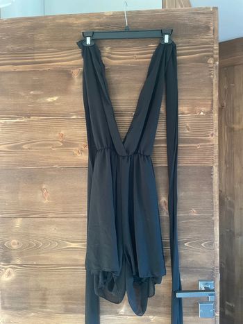 Combishort noir en voile multi position