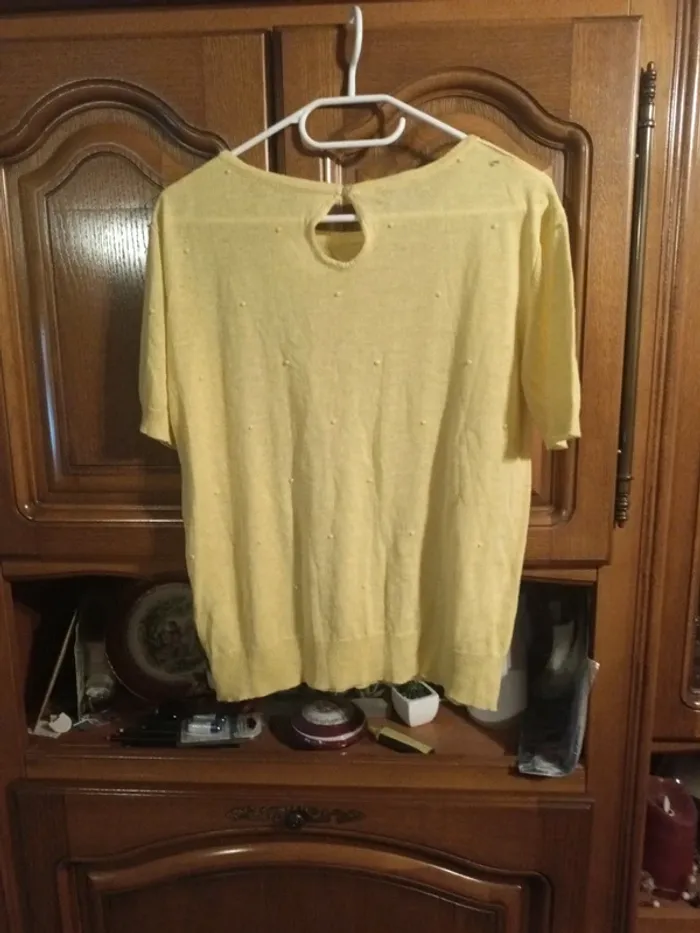 Tee-shirt en acrylique et lin taille 42 - photo numéro 2