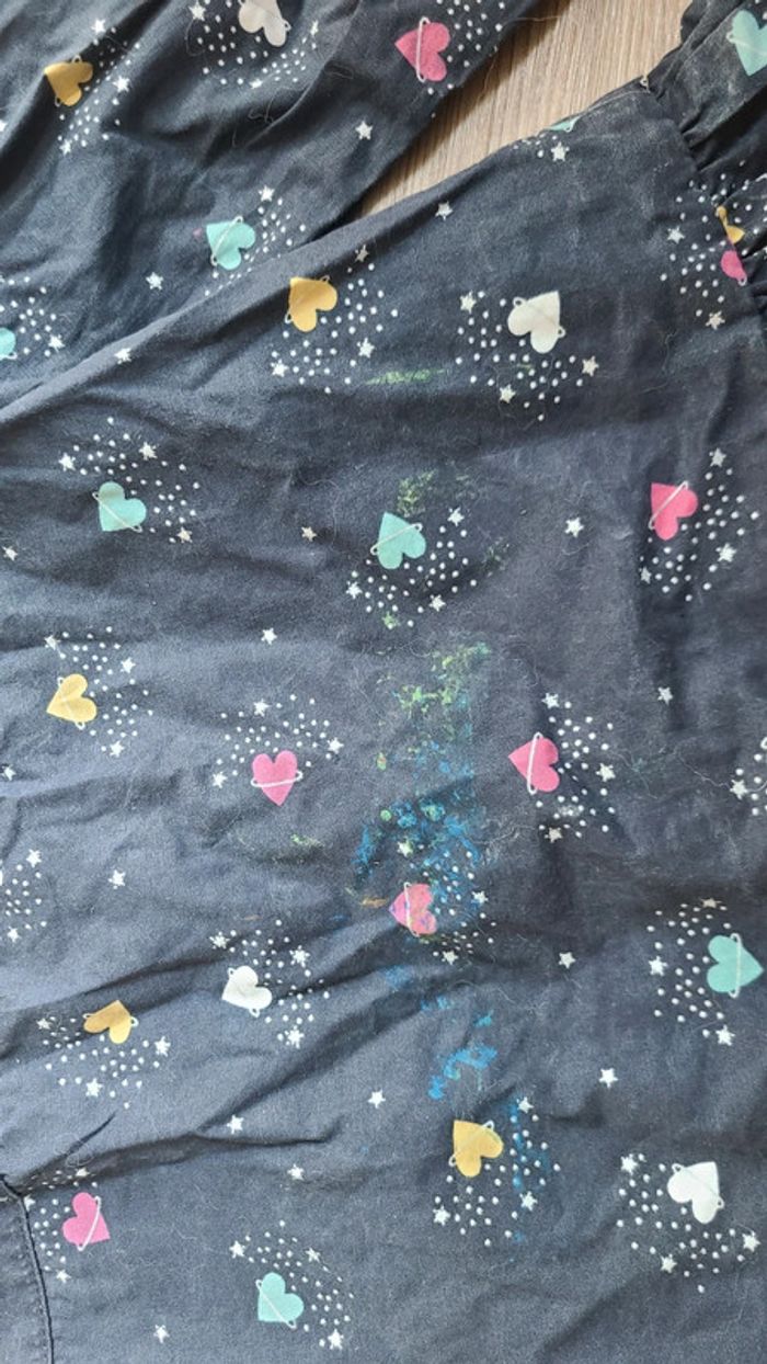 Blouse d'ecolier avec des petits coeur - photo numéro 3
