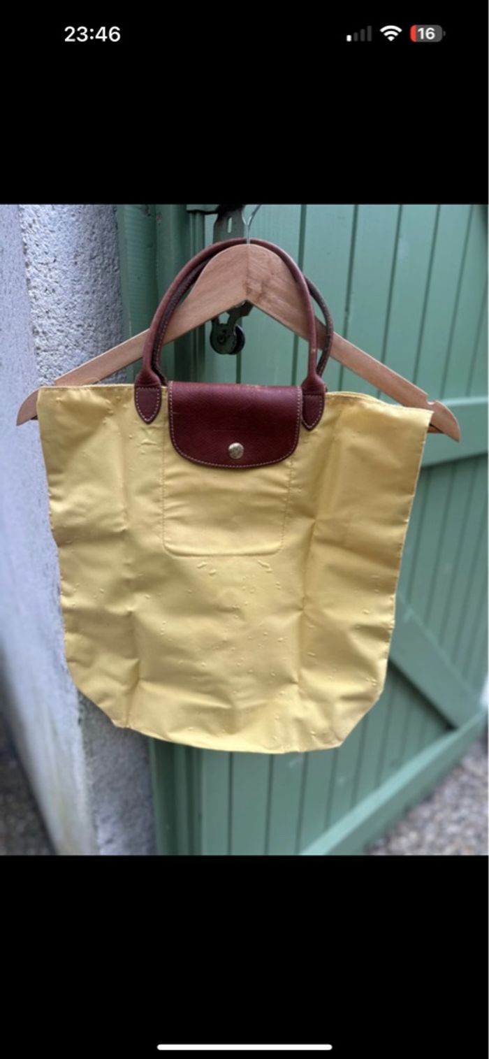 Sac Longchamp jaune - photo numéro 5