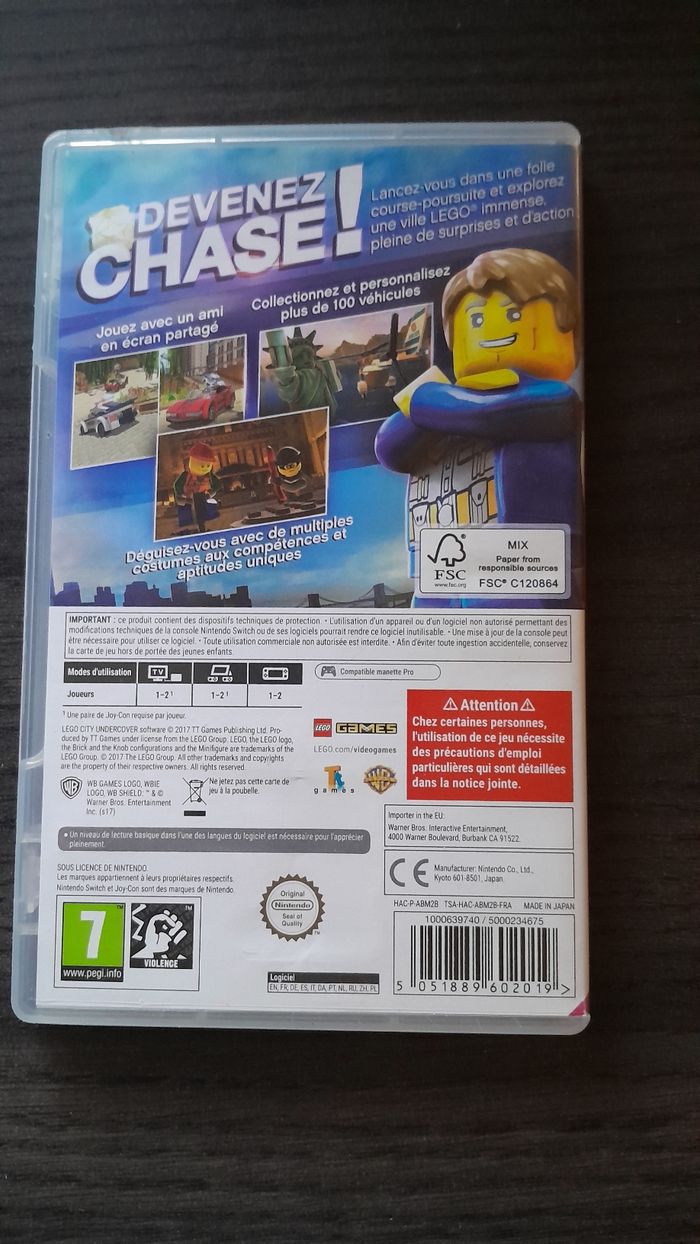 LEGO City Undercover – Nintendo Switch – Bon état - photo numéro 2
