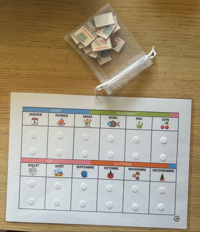 Fiche Montessori : Calendrier de l’année - photo numéro 5