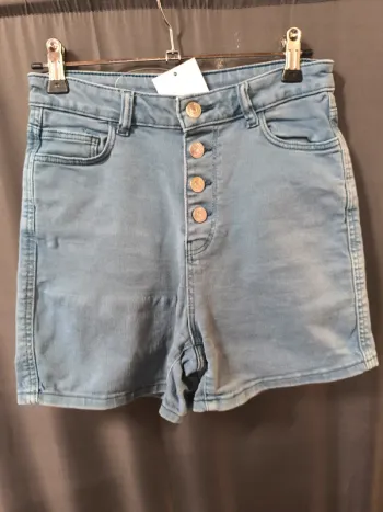 121285 short bleu femme 36 kiabi