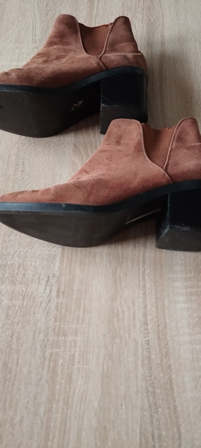 Bottines marron Daim taille 38 - photo numéro 2