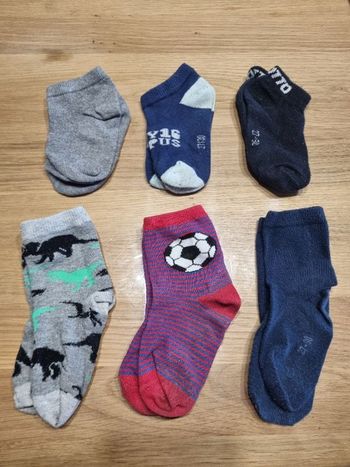 Lot de 3 paires de chaussettes et 3 paires de socquettes