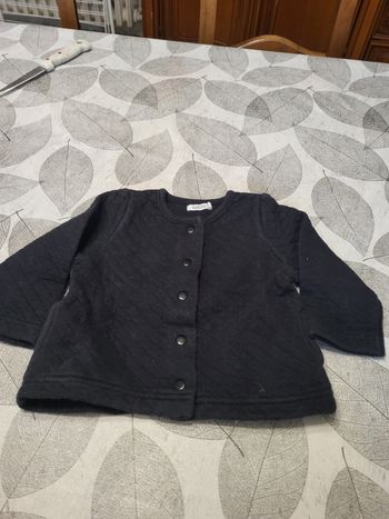Gilet noir bout chou 9 mois