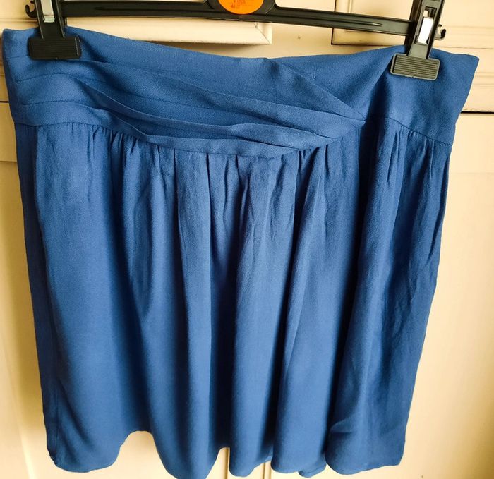 Jupe bleue camaïeu