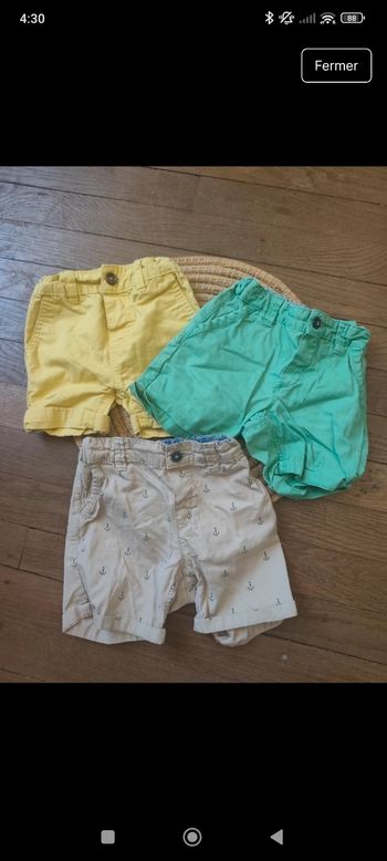 Lot de shorts