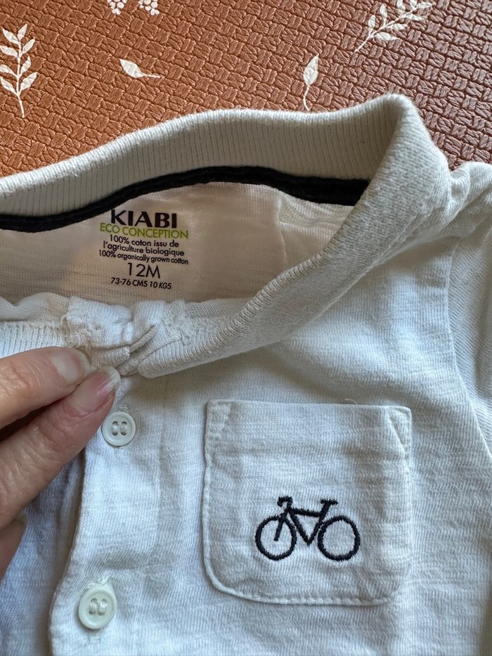 Ensemble Polo+T-shit motif vélo - photo numéro 2