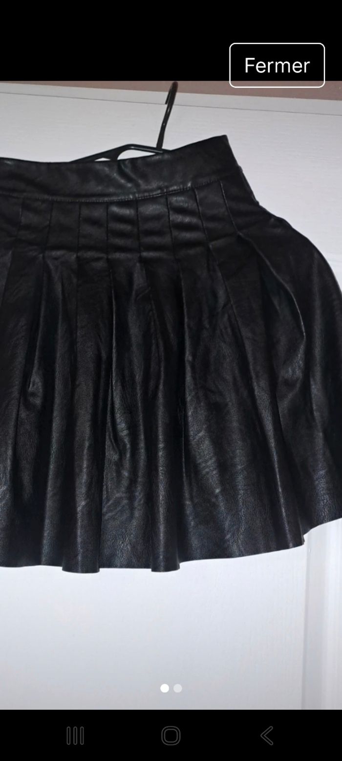 Jupe imitation cuir