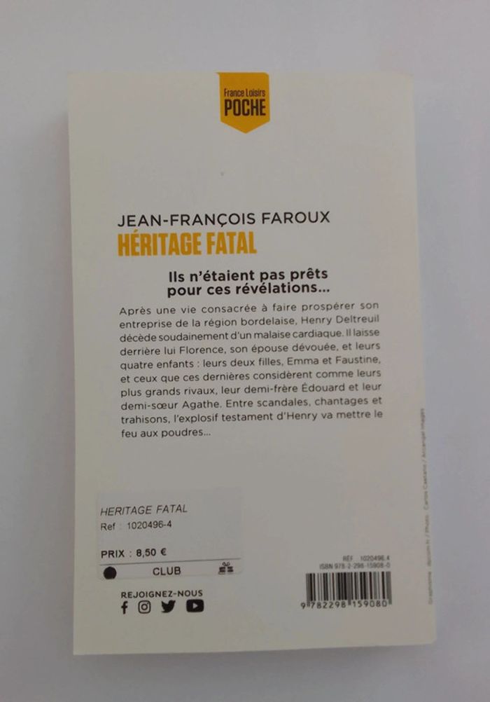 Jean-François Faroux - Héritage fatal - photo numéro 2