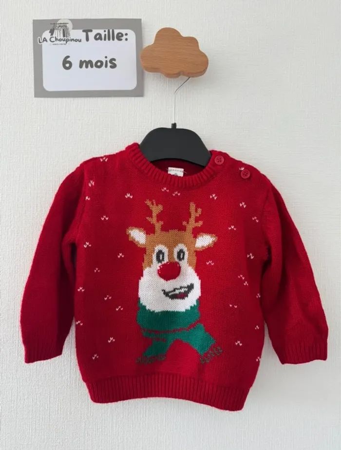 Pull de Noël - taille 6 mois 🌸
