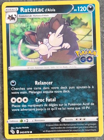 Rattatac d'Alola Pokémon Go