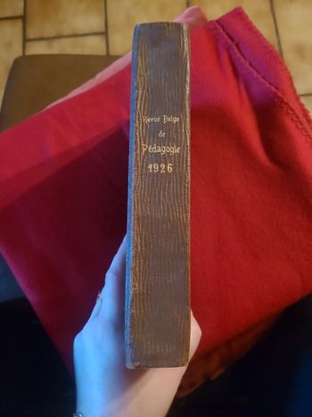 Revue belge de la pédagogie 1926